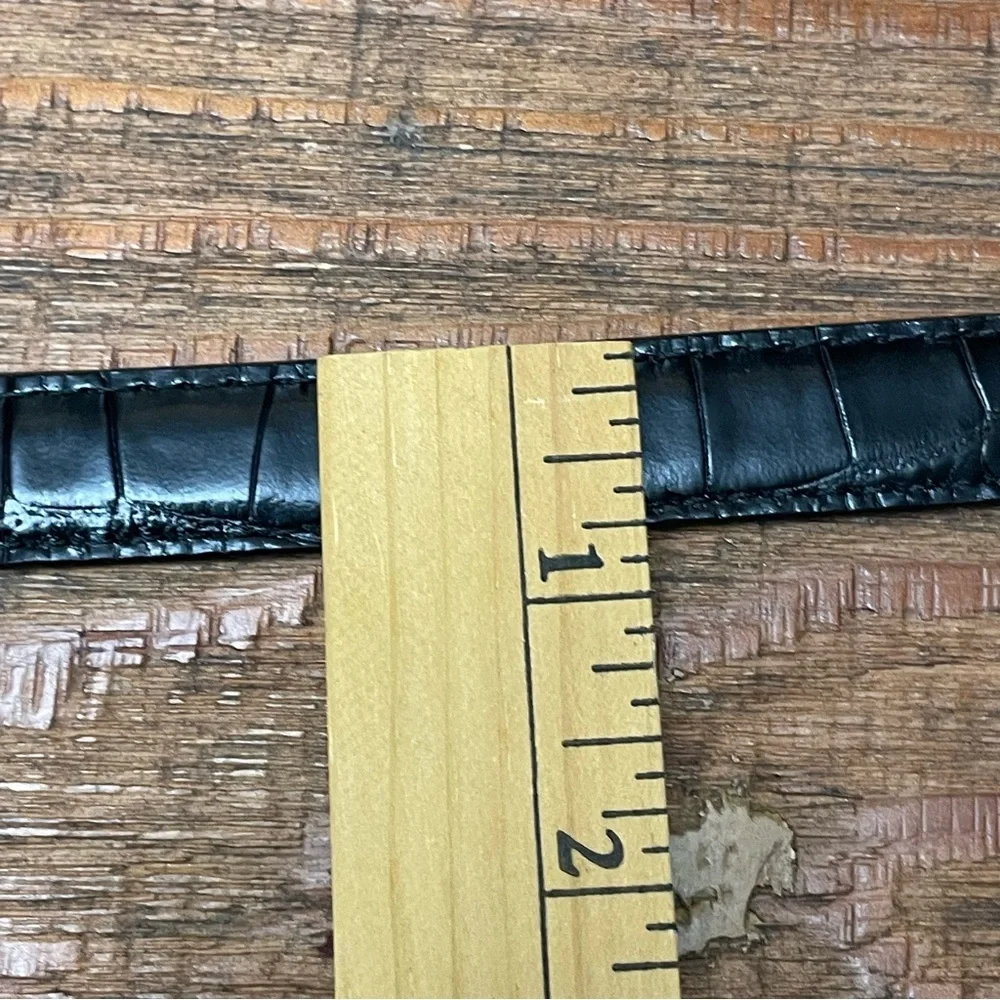Brighton Two-tone Reversible Black brown Leather Belt with Silver Buckle